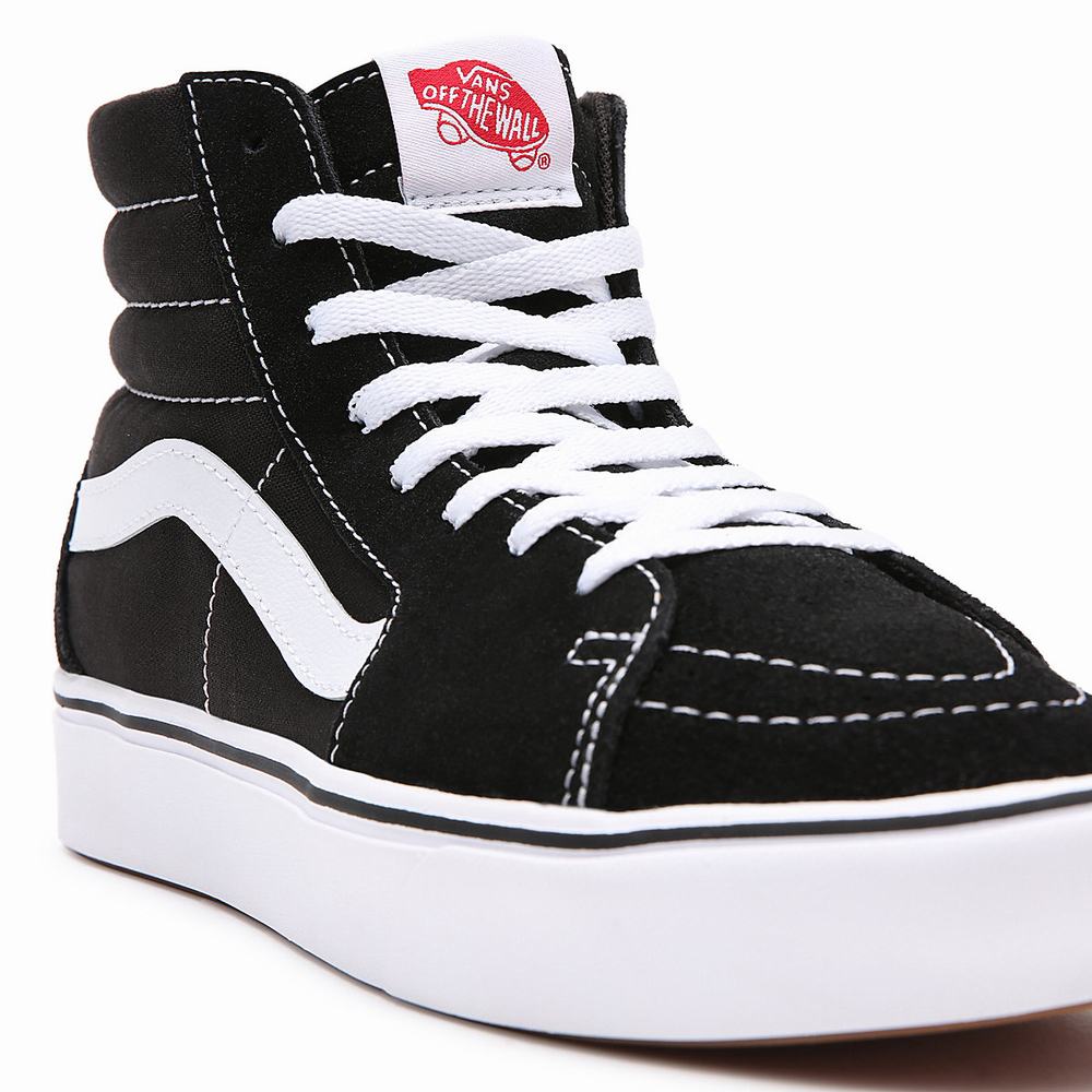 Tenis Botas Vans Comfycush Sk8-Hi Hombre Negras | BLW169205