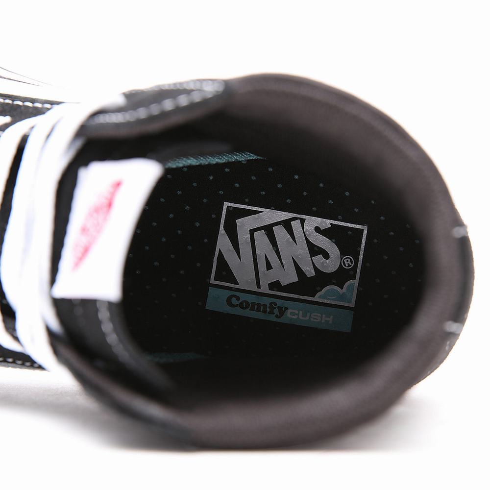 Tenis Botas Vans Comfycush Sk8-Hi Hombre Negras | BLW169205