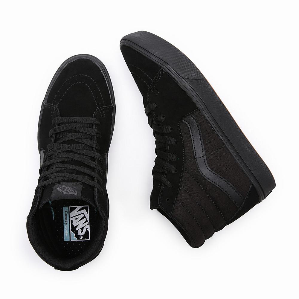 Tenis Botas Vans Comfycush Sk8-Hi Hombre Negras | MXJ680941