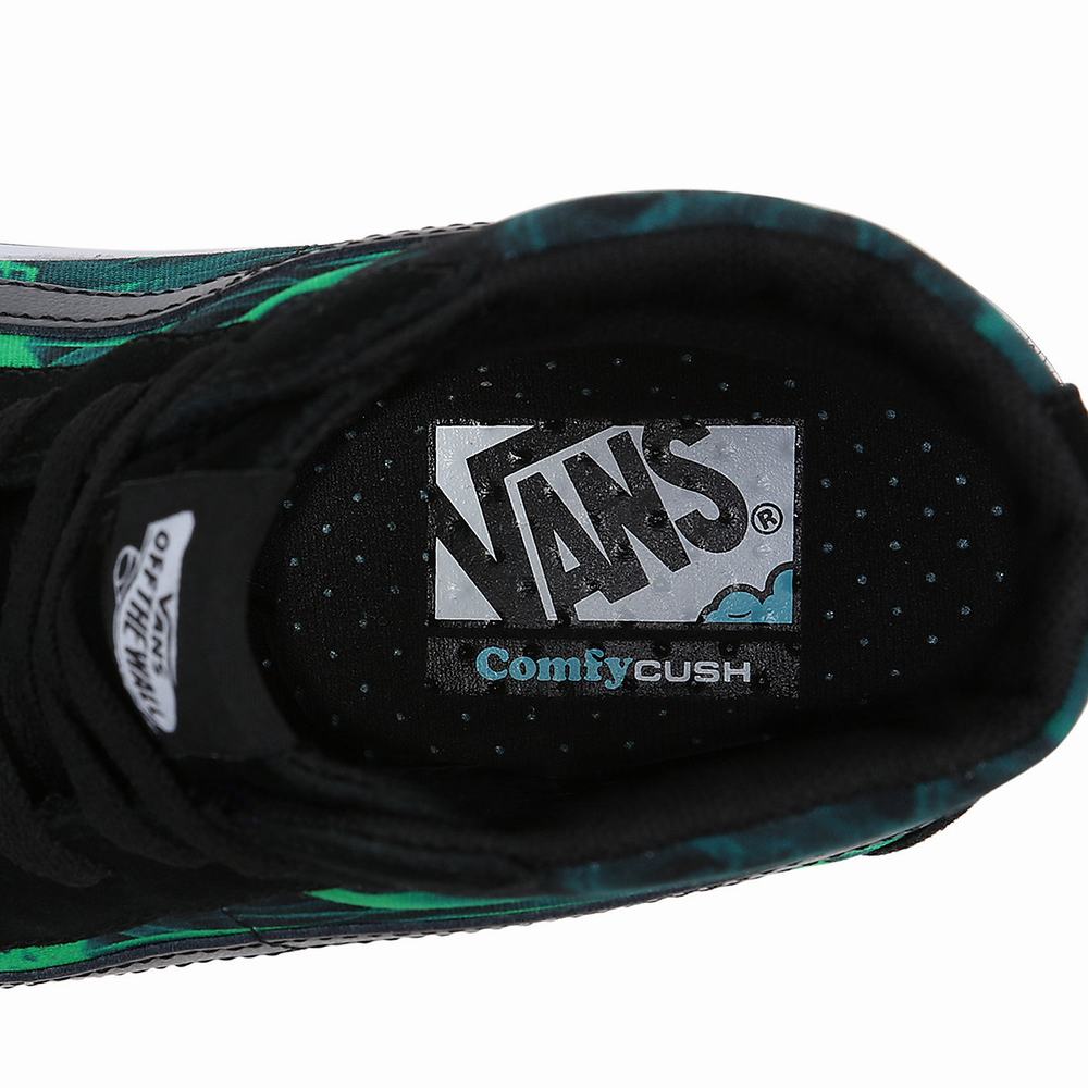 Tenis Botas Vans Comfycush Sk8-Hi Hombre Negras/Verde | RZE730945