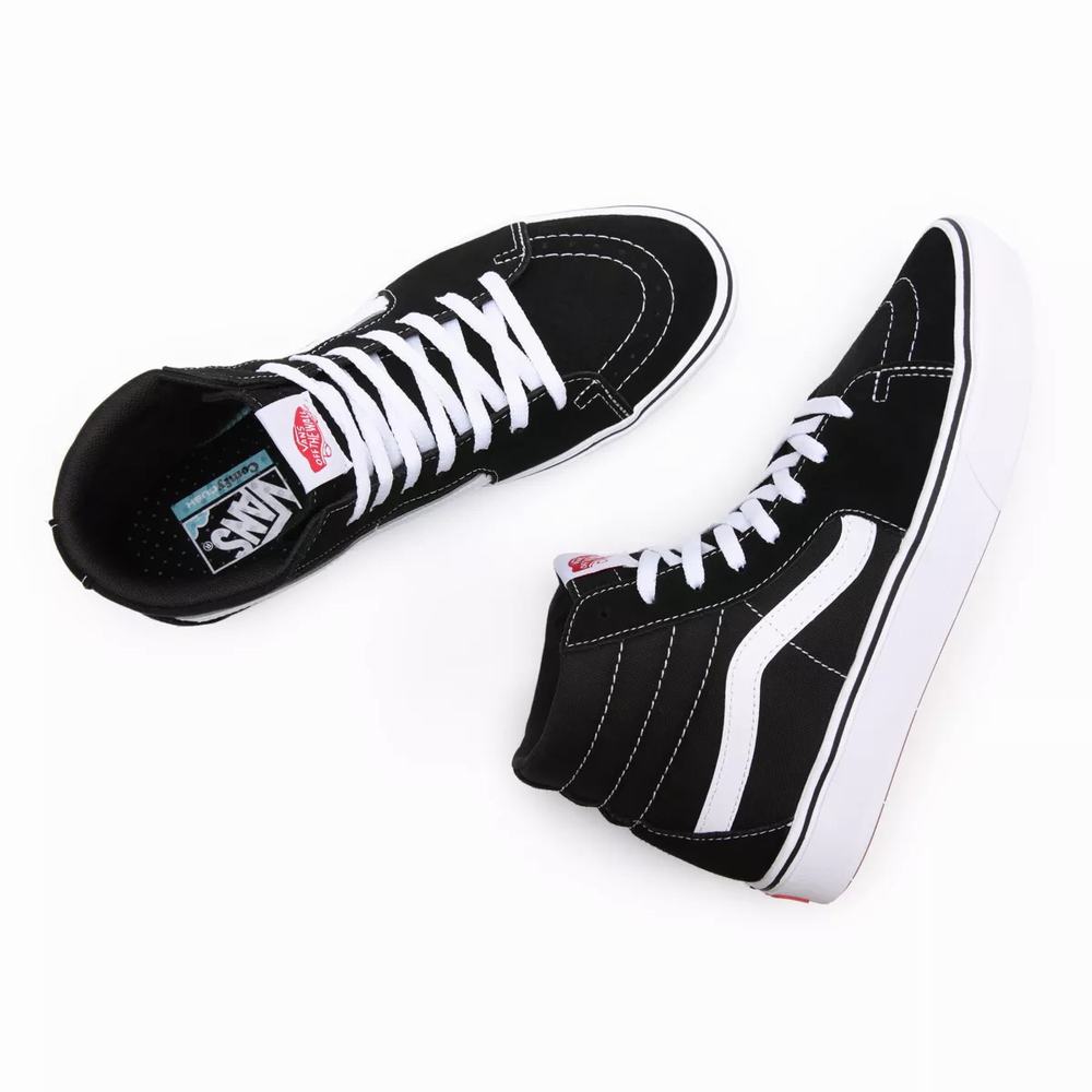 Tenis Botas Vans Comfycush Sk8-Hi Mujer Negras | PUK184695