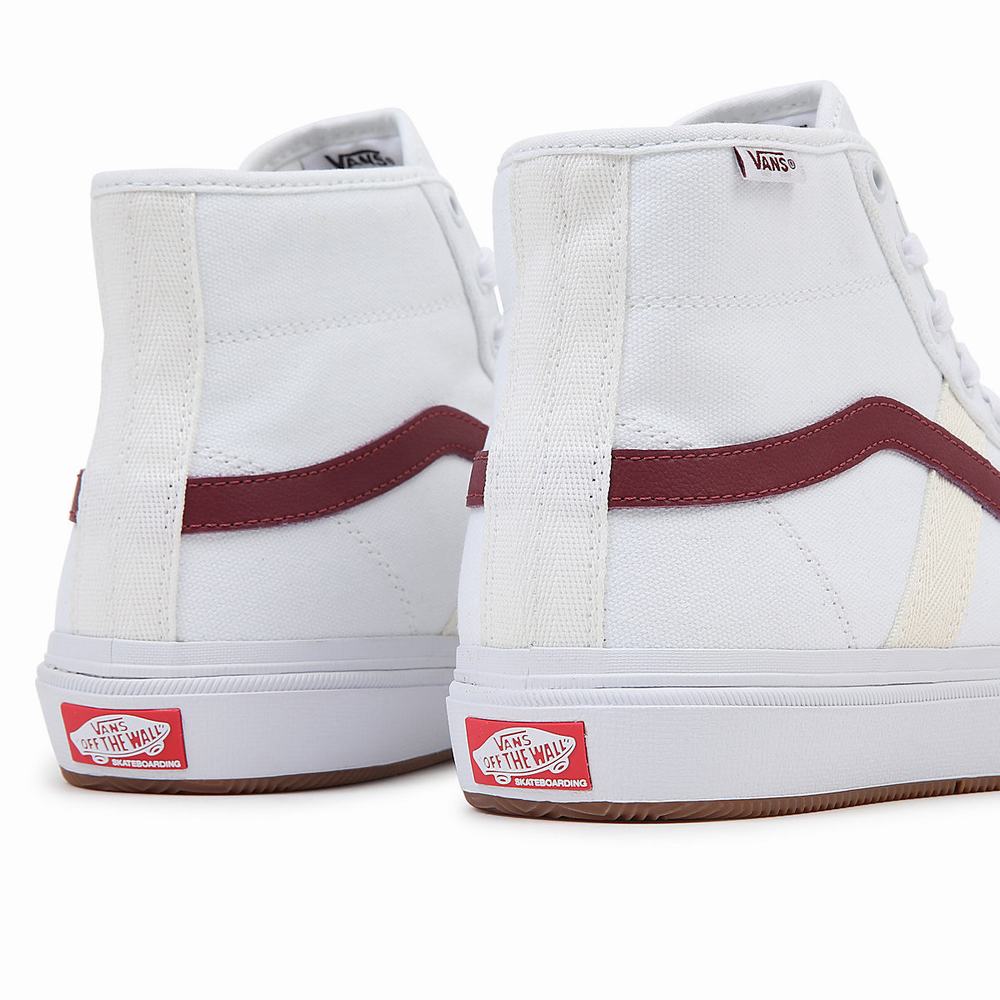 Tenis Botas Vans Crockett High Hombre Blancas/Beige | WGH279615