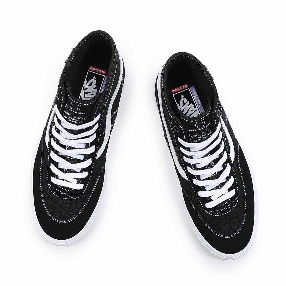 Tenis Botas Vans Crockett High Hombre Negras | CJW083152