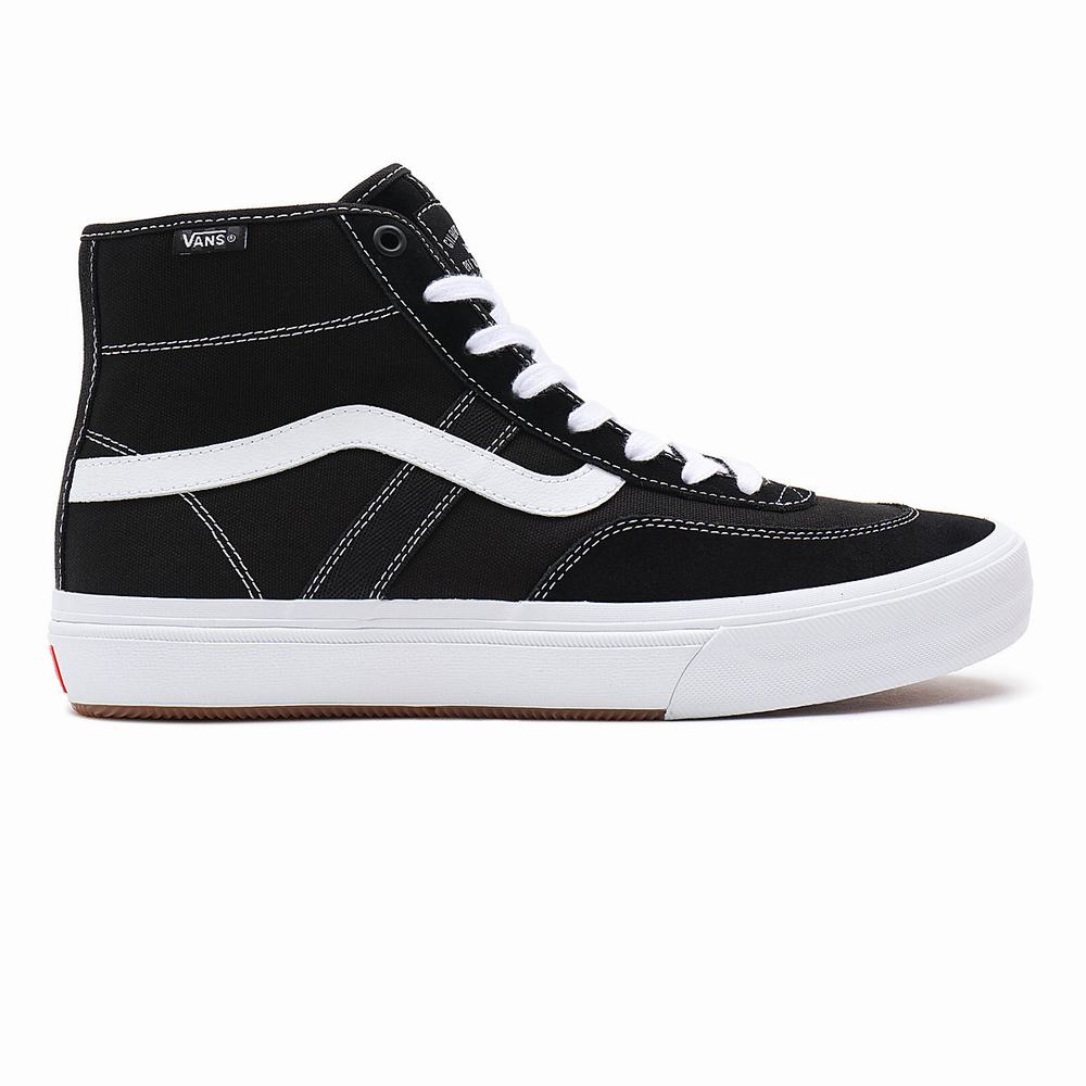 Tenis Botas Vans Crockett High Hombre Negras | CJW083152