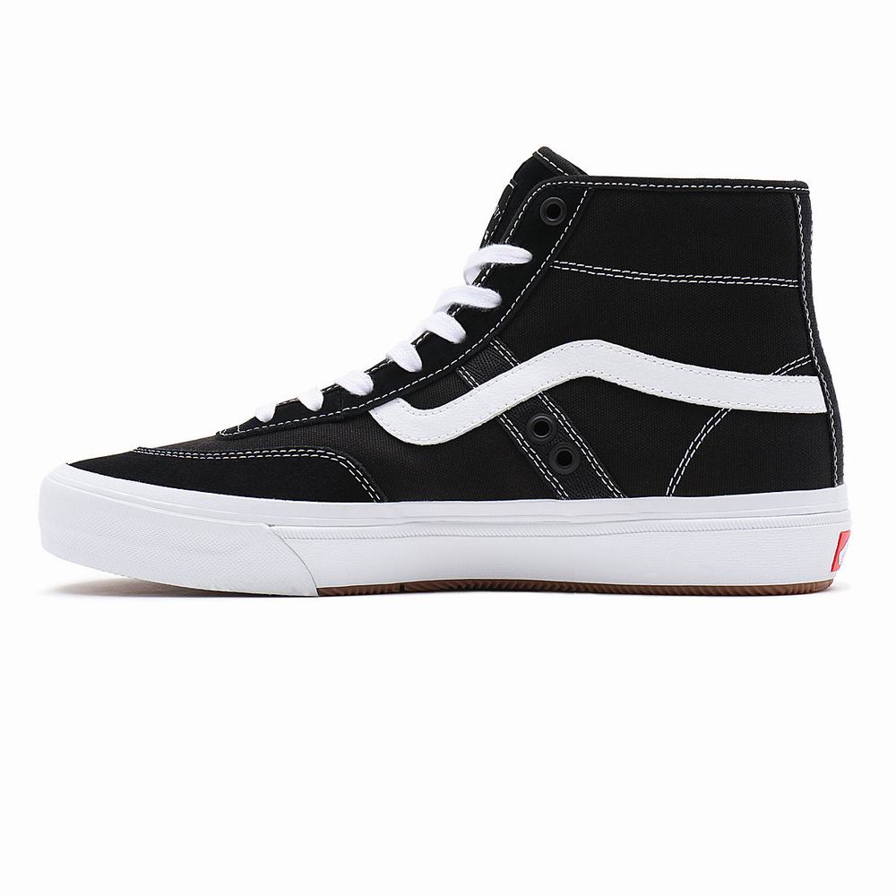 Tenis Botas Vans Crockett High Hombre Negras | CJW083152