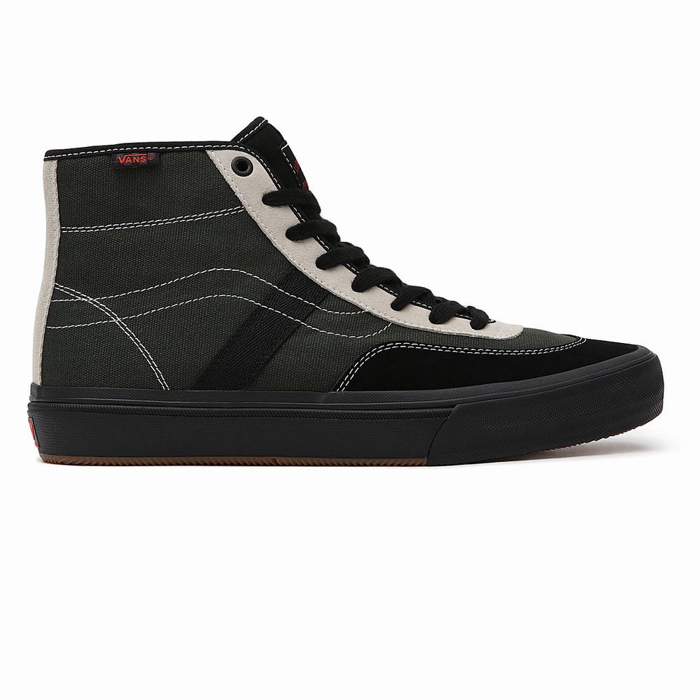 Tenis Botas Vans Crockett High Hombre Verde | OTA051942