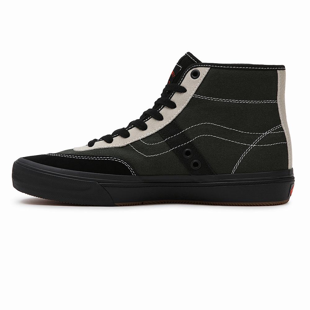 Tenis Botas Vans Crockett High Hombre Verde | OTA051942