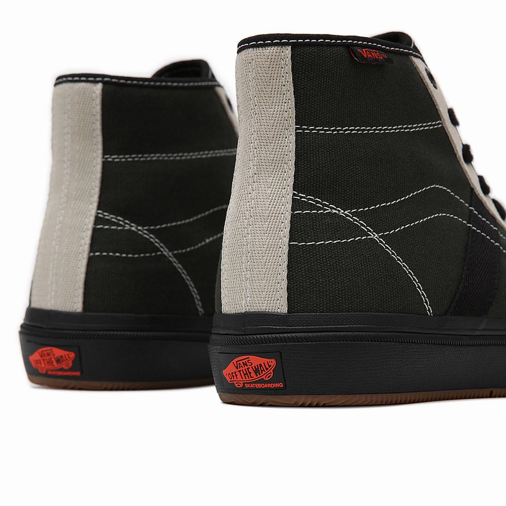 Tenis Botas Vans Crockett High Hombre Verde | OTA051942