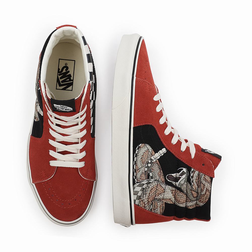 Tenis Botas Vans Desert SK8-Hi Hombre Rojas | ZVP903685