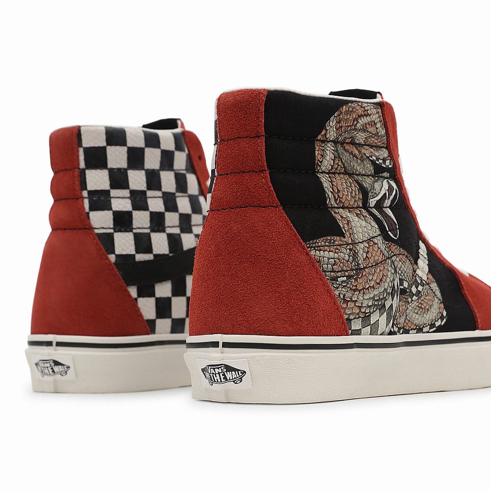 Tenis Botas Vans Desert SK8-Hi Hombre Rojas | ZVP903685