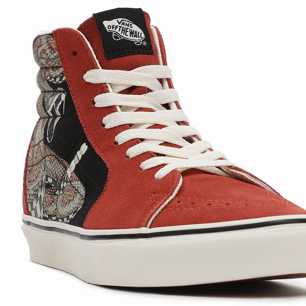 Tenis Botas Vans Desert SK8-Hi Hombre Rojas | ZVP903685