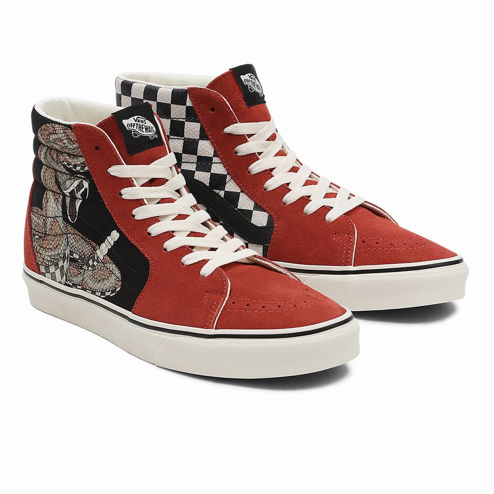 Tenis Botas Vans Desert SK8-Hi Hombre Rojas | ZVP903685