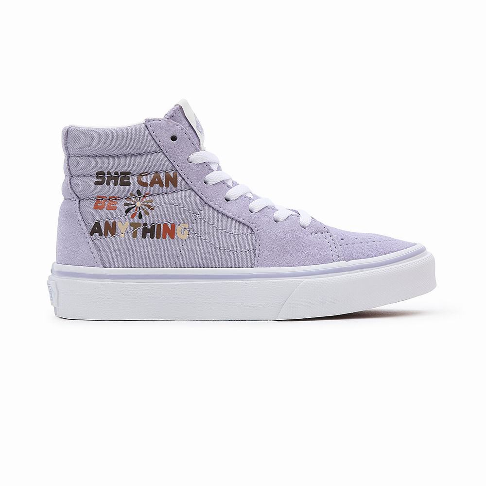 Tenis Botas Vans Divine Energy SK8-Hi (4-8 years) Niños Moradas | REZ530924