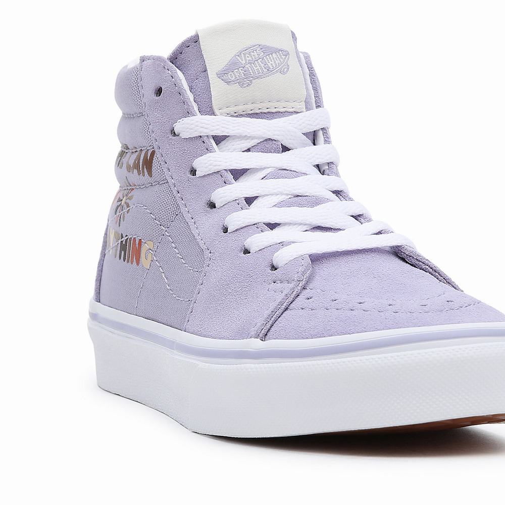 Tenis Botas Vans Divine Energy SK8-Hi (4-8 years) Niños Moradas | REZ530924