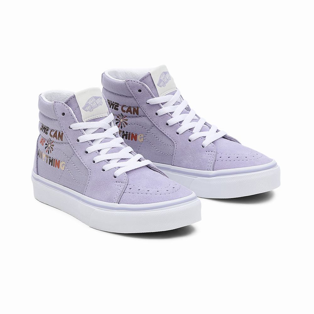 Tenis Botas Vans Divine Energy SK8-Hi (4-8 years) Niños Moradas | REZ530924