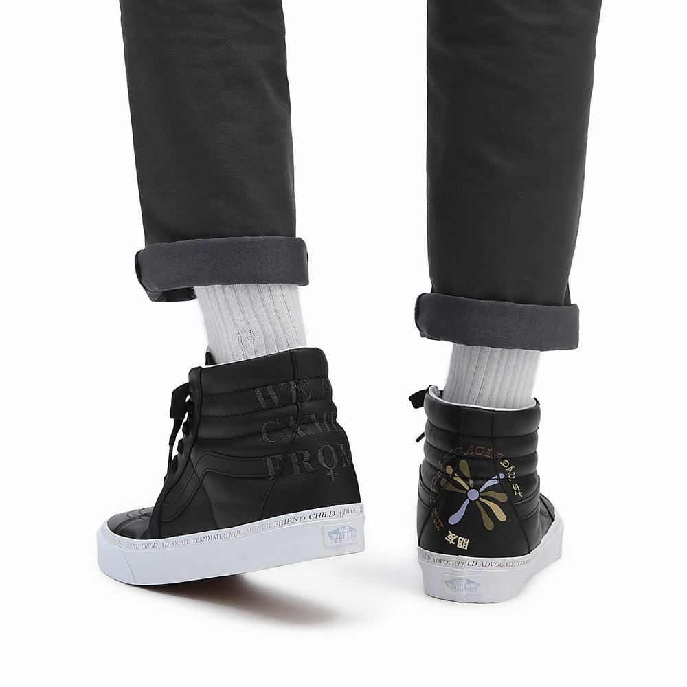 Tenis Botas Vans Divine Energy SK8-Hi Hombre Negras | JIC279530