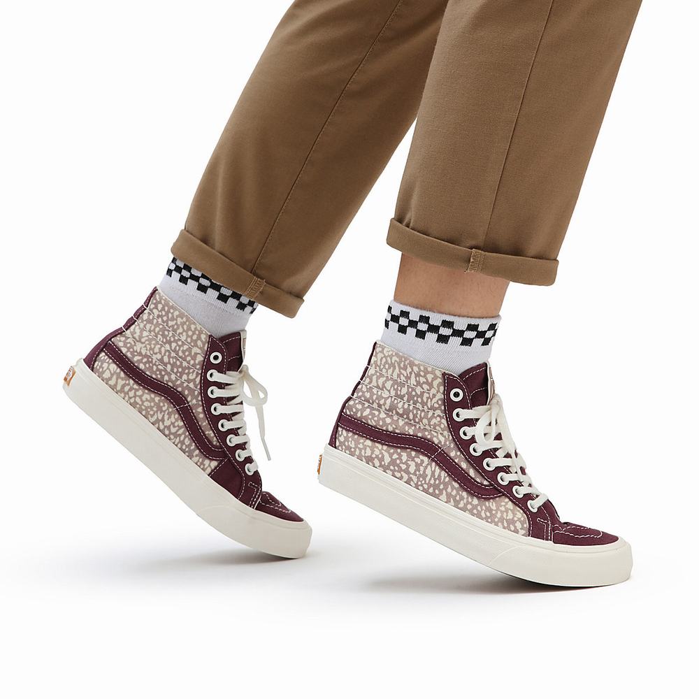 Tenis Botas Vans Eco Theory SK8-Hi 38 Decon SF Mujer Rojas | AXP806329