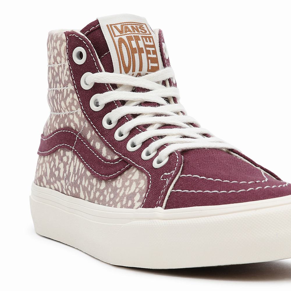 Tenis Botas Vans Eco Theory SK8-Hi 38 Decon SF Mujer Rojas | AXP806329