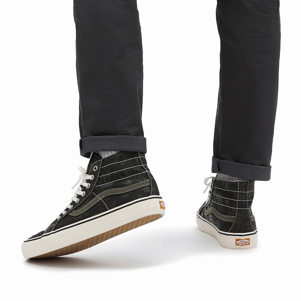 Tenis Botas Vans Eco Theory SK8-Hi 38 Decon SF Mujer Negras | LKT503187