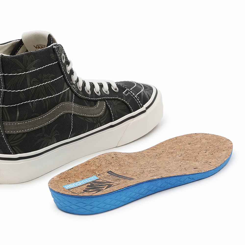 Tenis Botas Vans Eco Theory SK8-Hi 38 Decon SF Mujer Negras | LKT503187