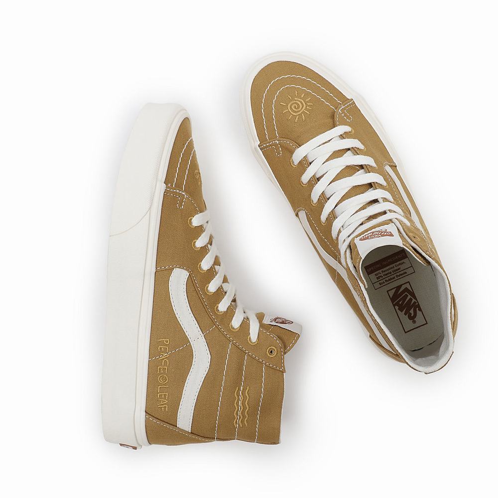 Tenis Botas Vans Eco Theory Sk8-Hi Tapered Hombre Beige | IFA954761