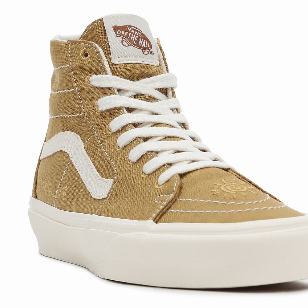 Tenis Botas Vans Eco Theory Sk8-Hi Tapered Hombre Beige | IFA954761