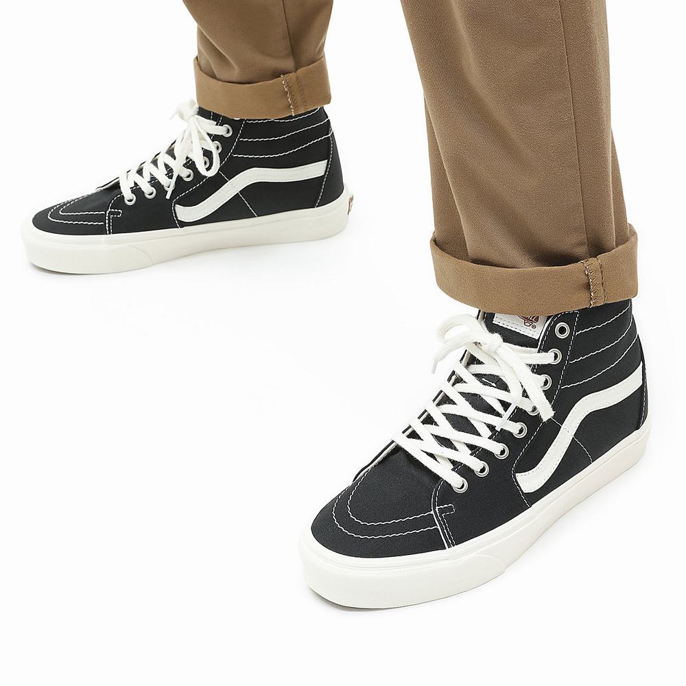 Tenis Botas Vans Eco Theory Sk8-Hi Tapered Hombre Negras | LZD701936