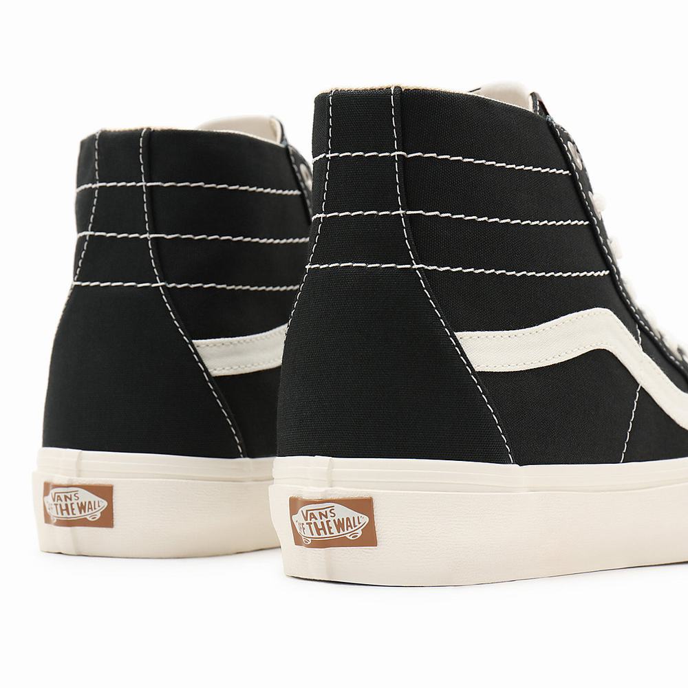 Tenis Botas Vans Eco Theory Sk8-Hi Tapered Hombre Negras | LZD701936