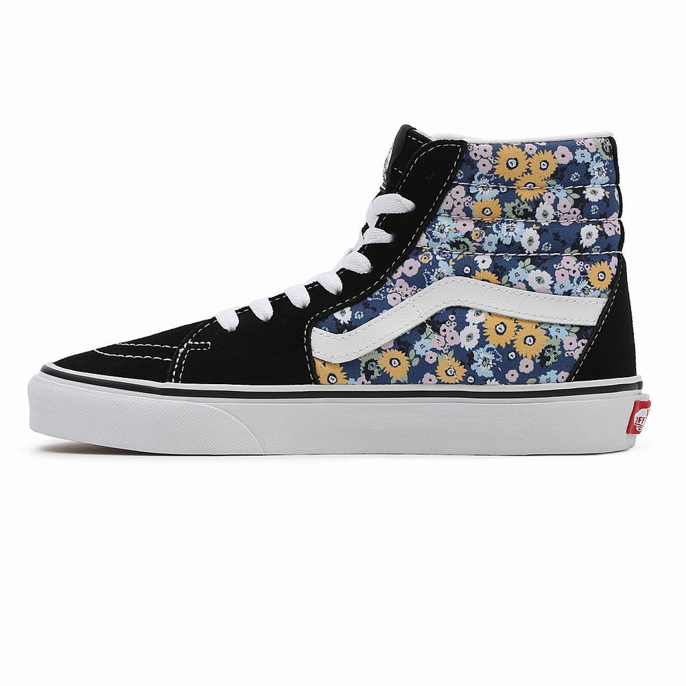 Tenis Botas Vans Floral Sk8-Hi Mujer Negras/Multicolor | RJT736529