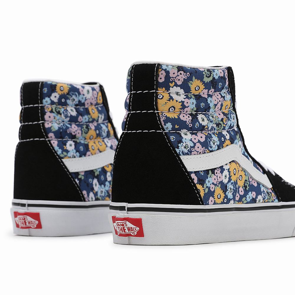 Tenis Botas Vans Floral Sk8-Hi Mujer Negras/Multicolor | RJT736529