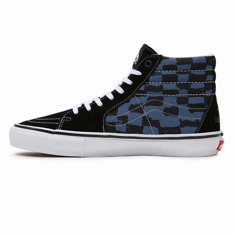 Tenis Botas Vans Krooked By Natas for Ray Skate SK8-Hi Mujer Azules/Negras/Multicolor | FYV184026