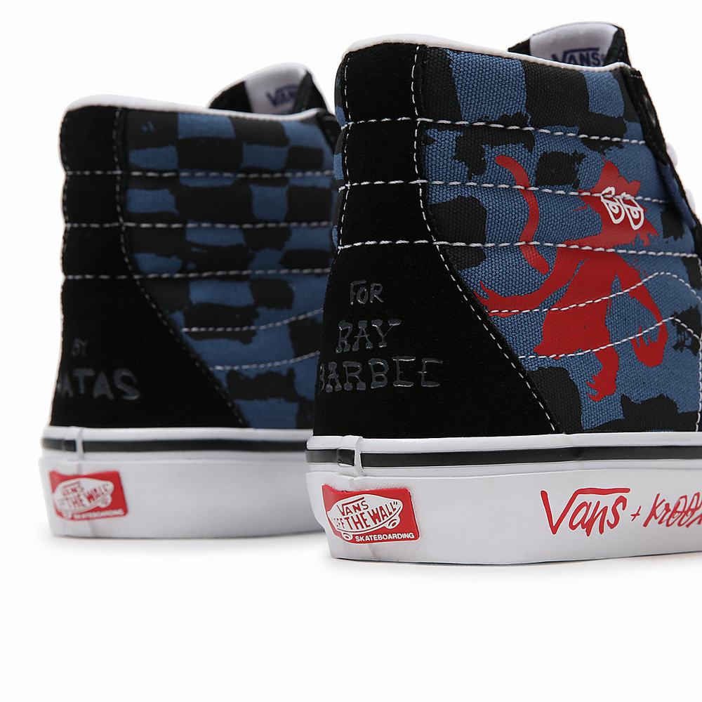 Tenis Botas Vans Krooked By Natas for Ray Skate SK8-Hi Mujer Azules/Negras/Multicolor | FYV184026