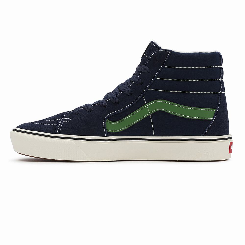 Tenis Botas Vans Looper ComfyCush SK8-Hi Hombre Azules/Verde | XTF369714