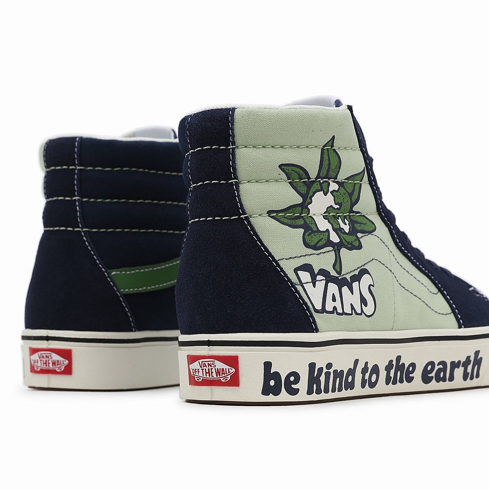 Tenis Botas Vans Looper ComfyCush SK8-Hi Hombre Azules/Verde | XTF369714