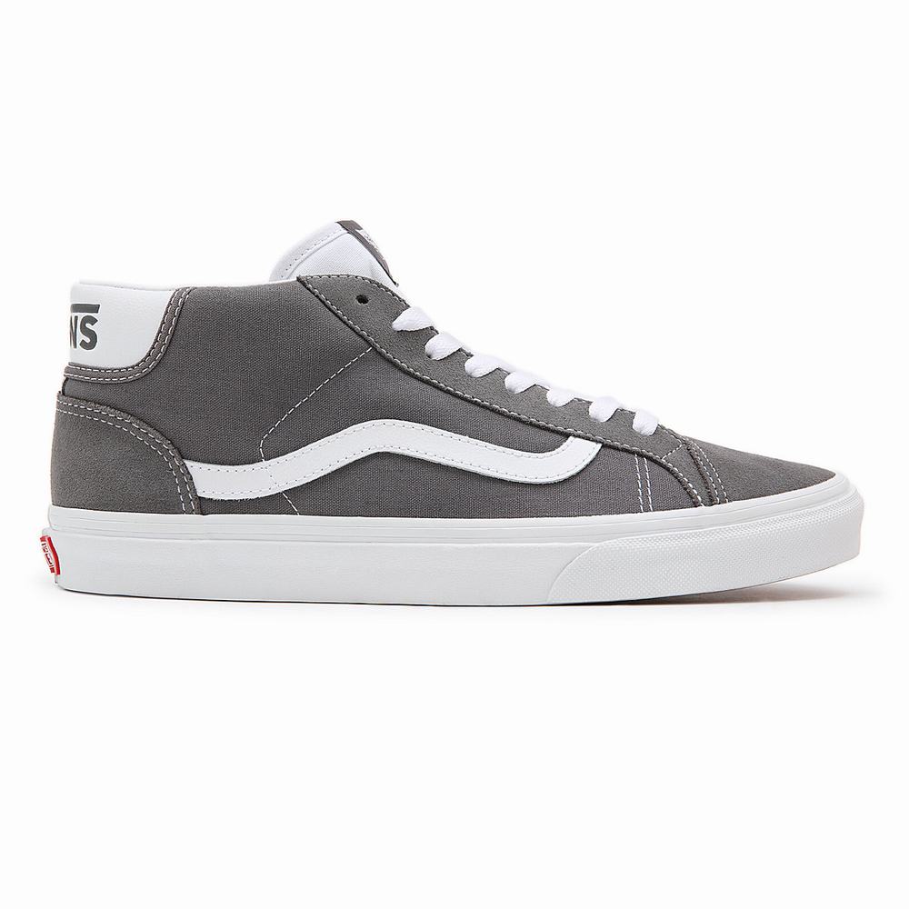 Tenis Botas Vans Mid Skool 37 Hombre Gris | QKR480619