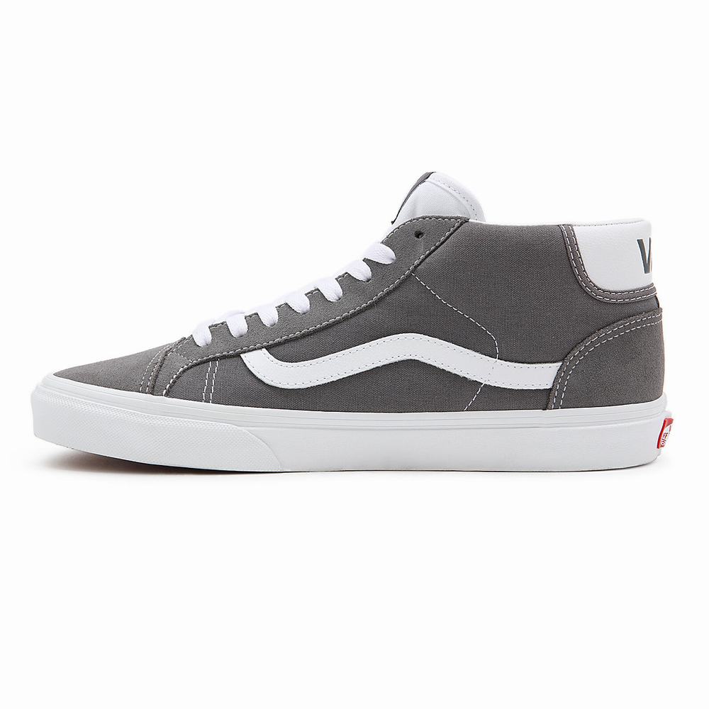 Tenis Botas Vans Mid Skool 37 Hombre Gris | QKR480619