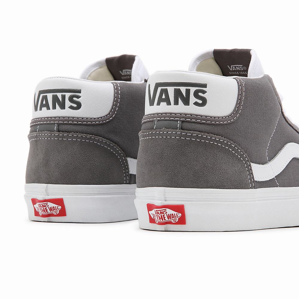 Tenis Botas Vans Mid Skool 37 Hombre Gris | QKR480619