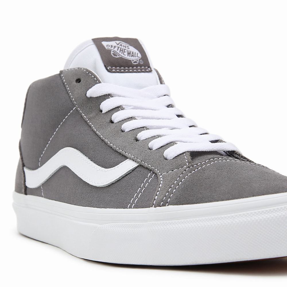 Tenis Botas Vans Mid Skool 37 Hombre Gris | QKR480619