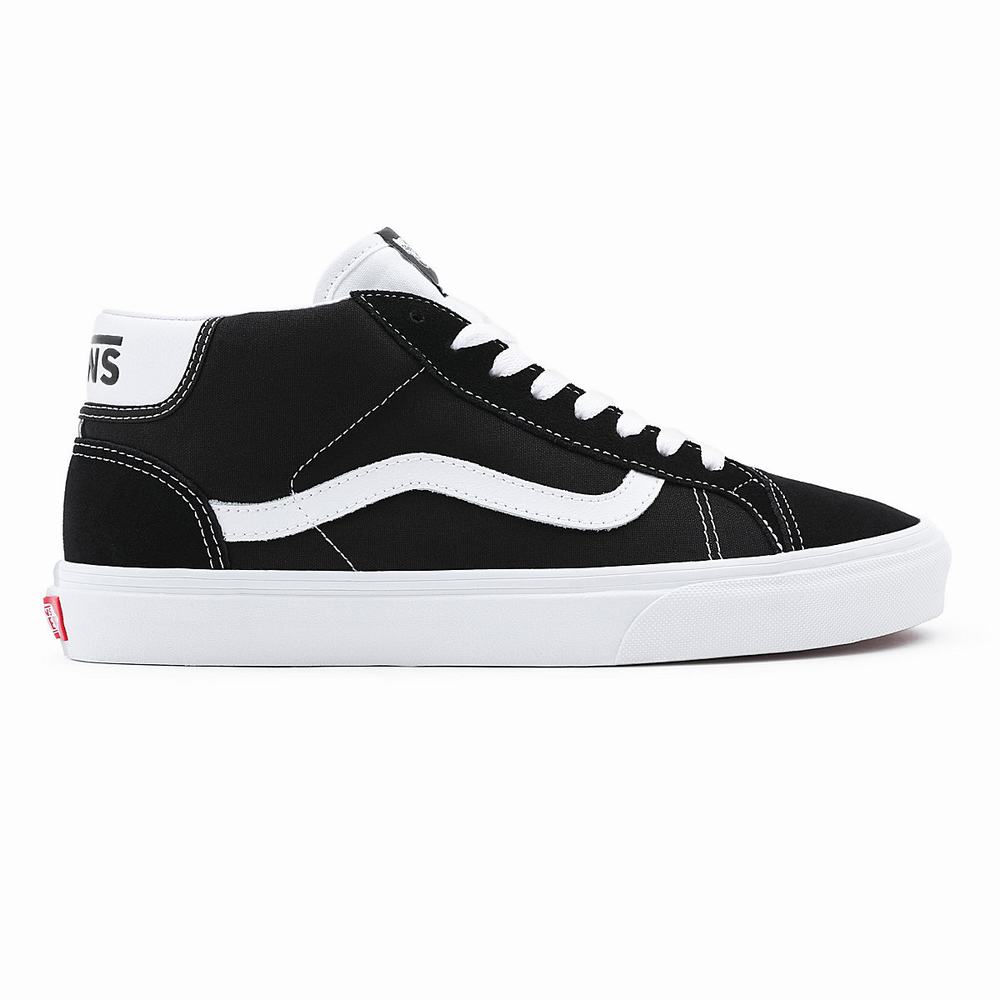 Tenis Botas Vans Mid Skool 37 Hombre Negras | HPA053912