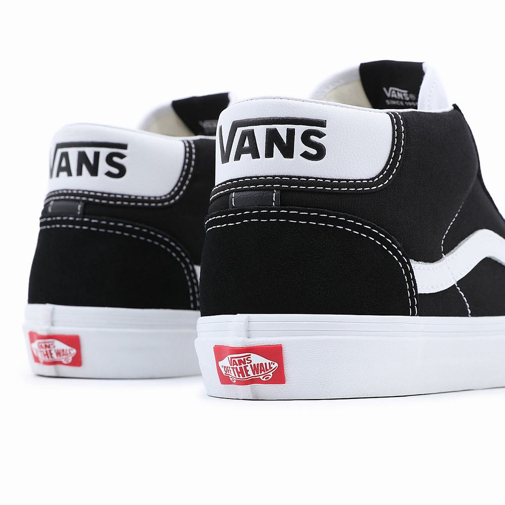 Tenis Botas Vans Mid Skool 37 Hombre Negras | HPA053912