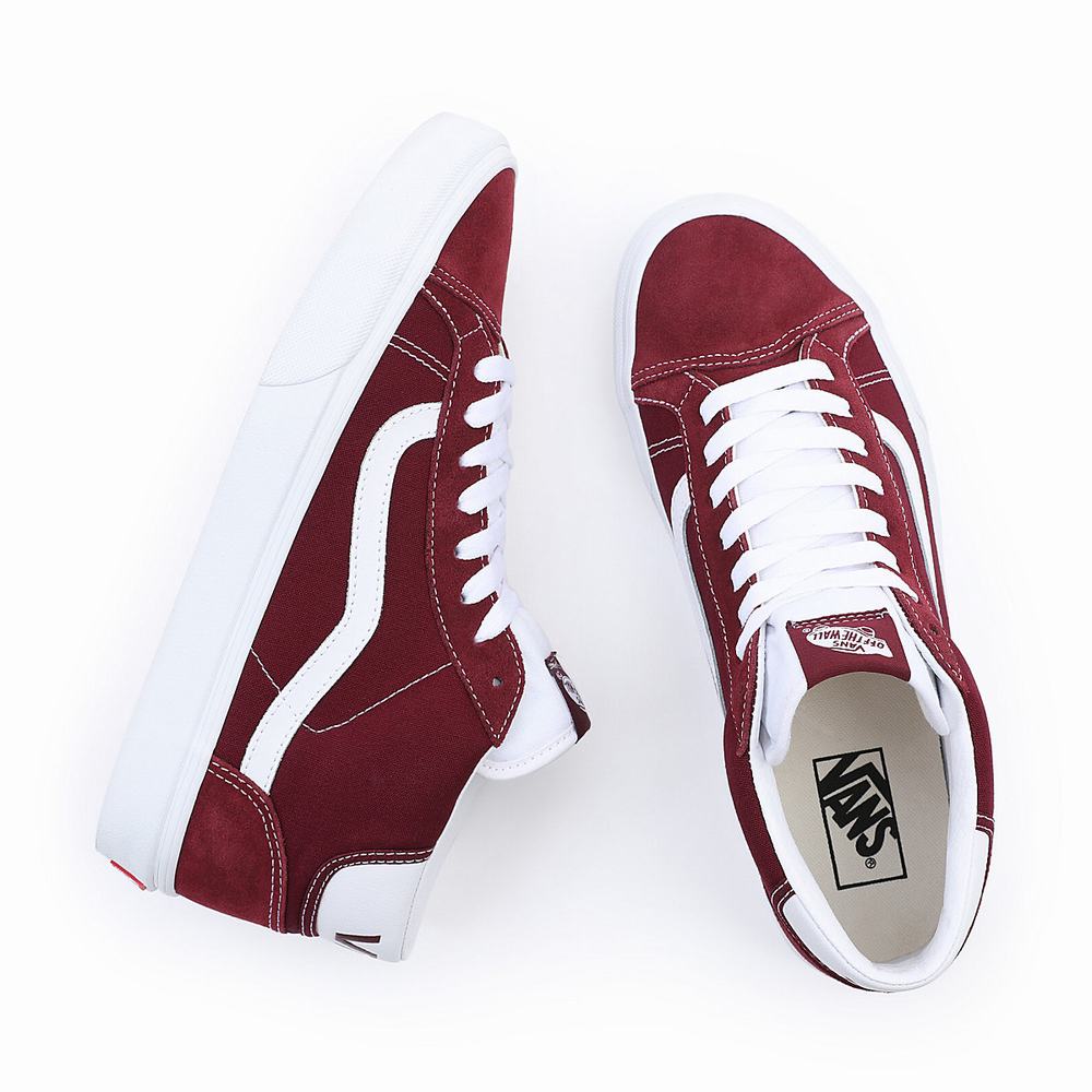 Tenis Botas Vans Mid Skool 37 Hombre Rojas | AWF526390