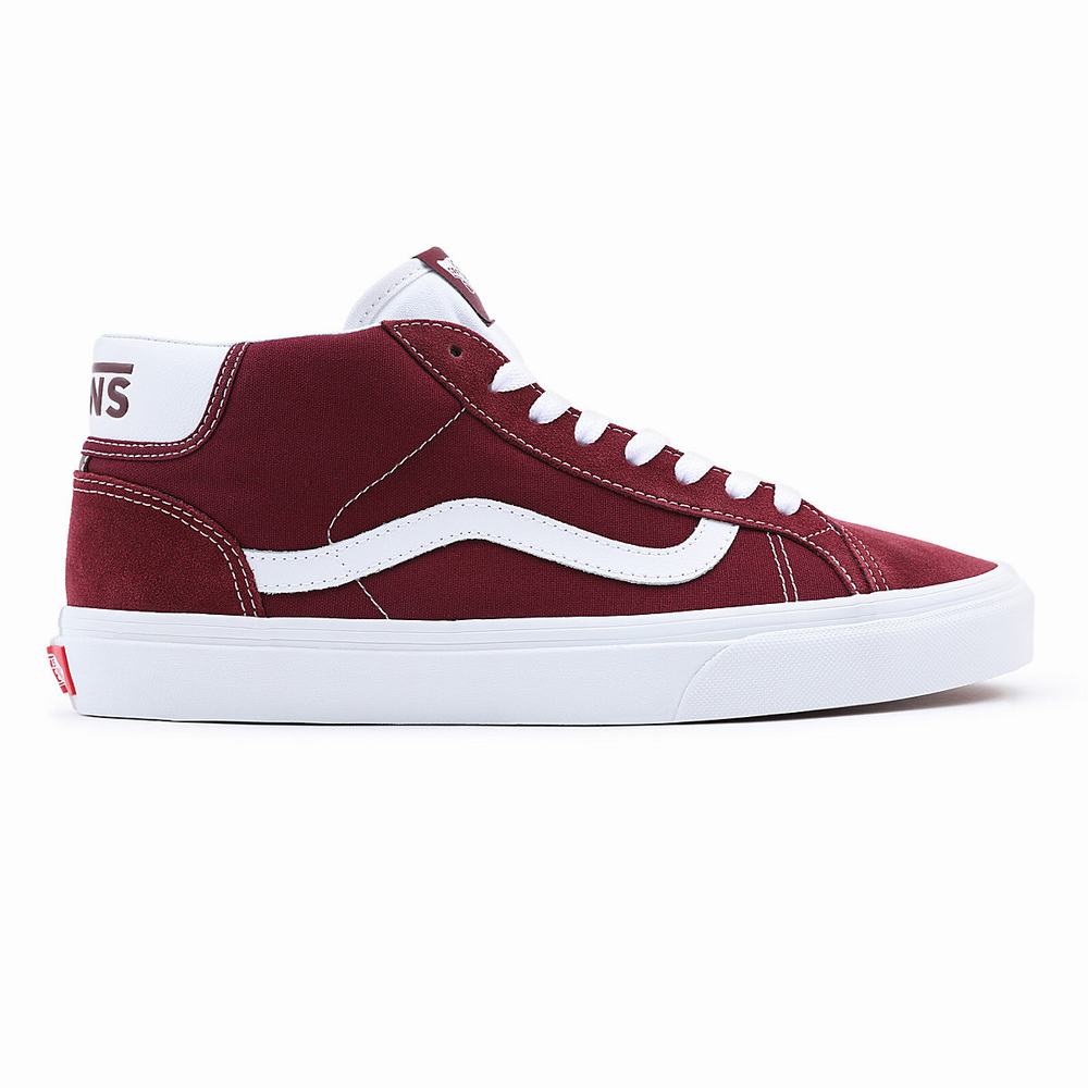 Tenis Botas Vans Mid Skool 37 Hombre Rojas | AWF526390