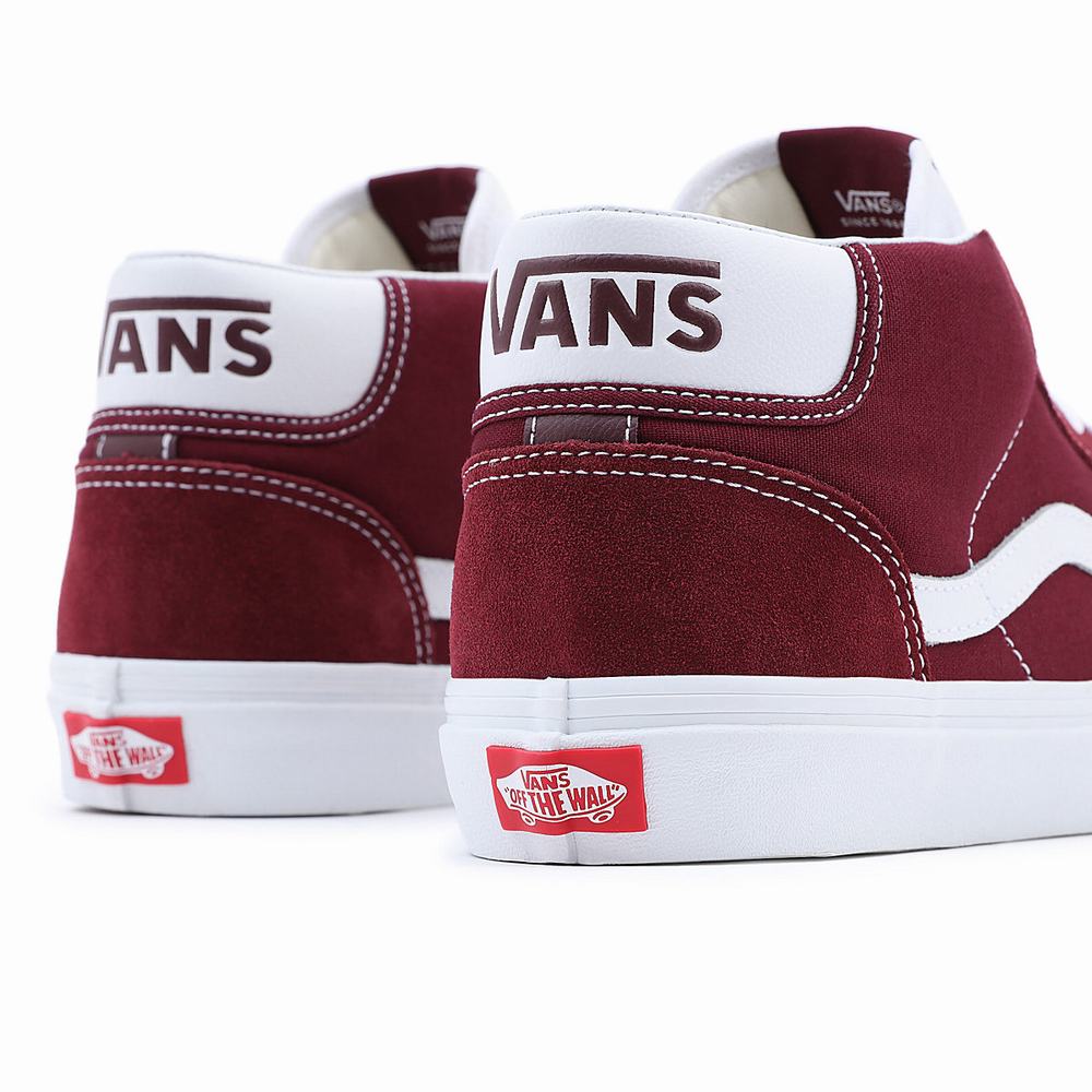 Tenis Botas Vans Mid Skool 37 Hombre Rojas | AWF526390