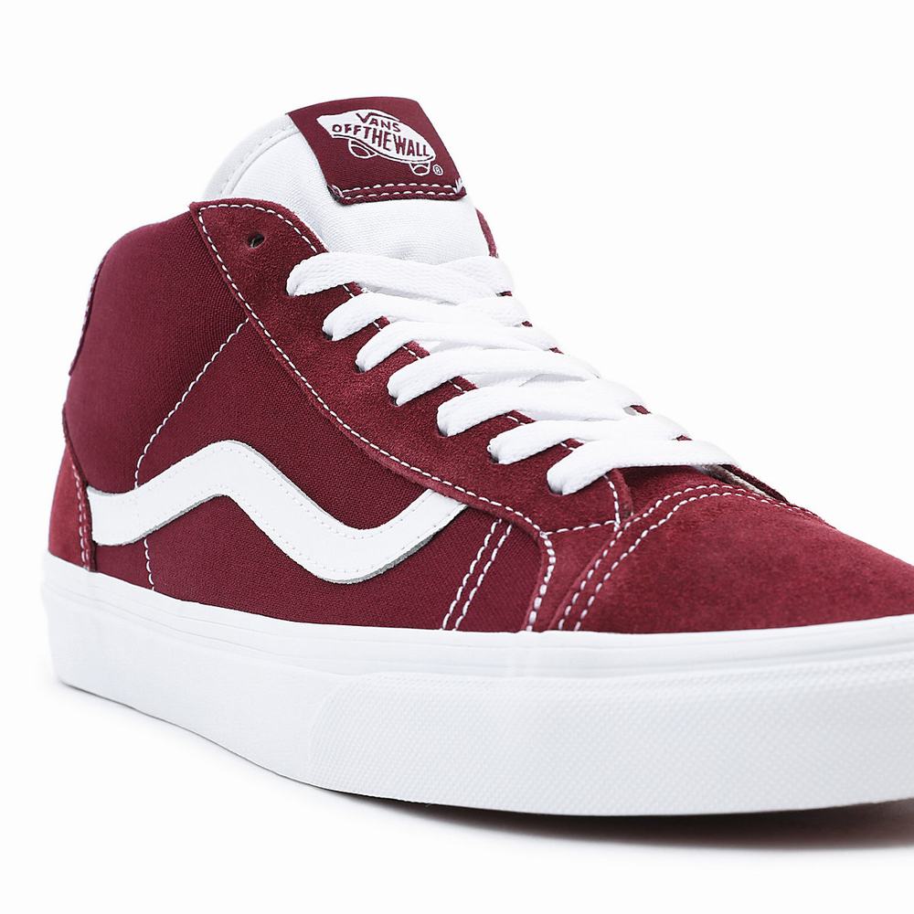 Tenis Botas Vans Mid Skool 37 Hombre Rojas | AWF526390