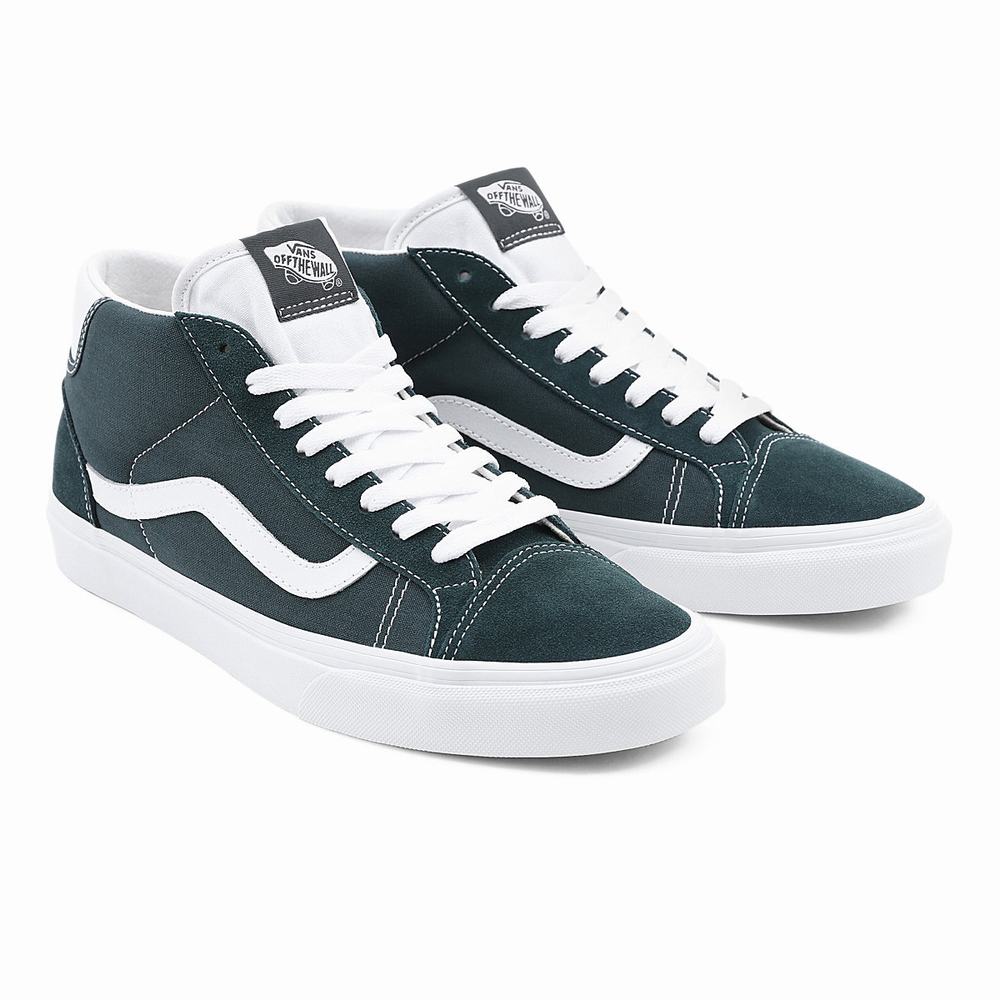 Tenis Botas Vans Mid Skool 37 Mujer Azules | ZUF627958