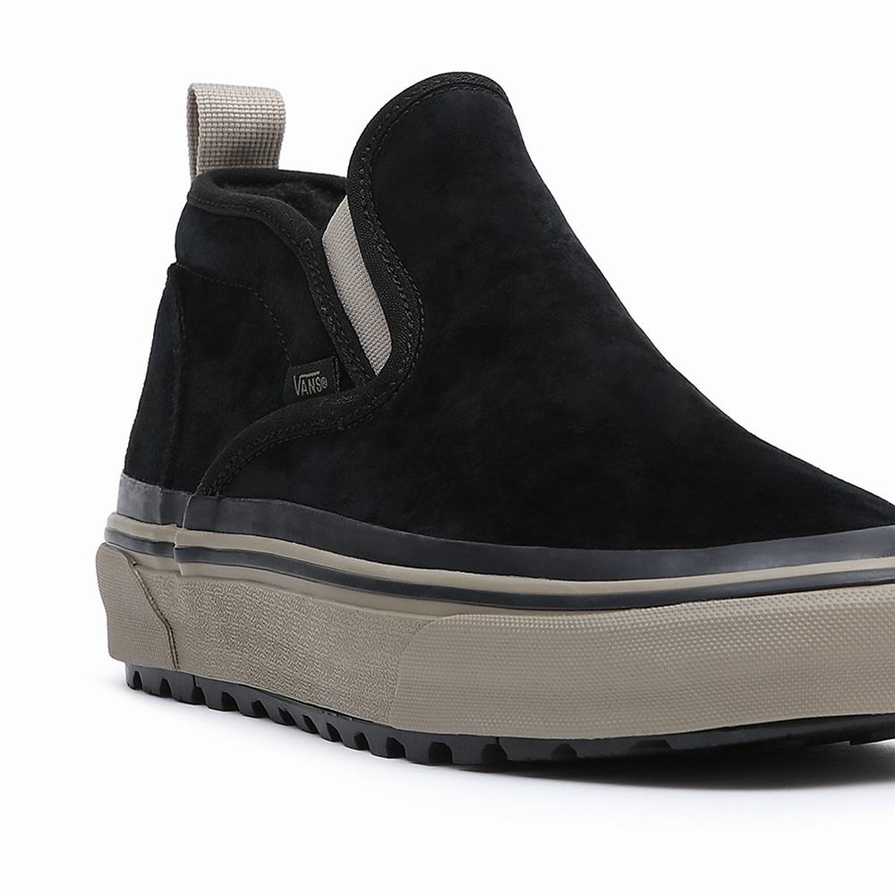 Tenis Botas Vans Mid Slip MTE-1 Hombre Negras | OUX385027