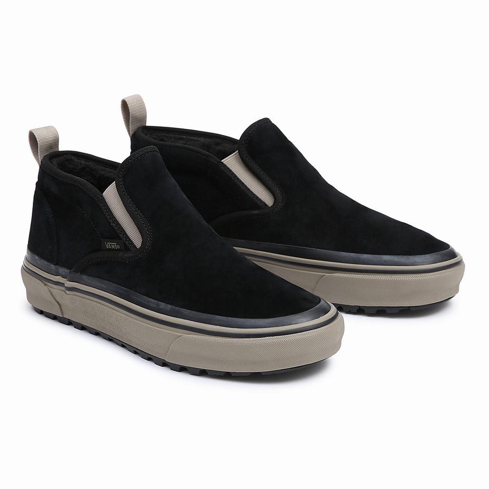 Tenis Botas Vans Mid Slip MTE-1 Hombre Negras | OUX385027