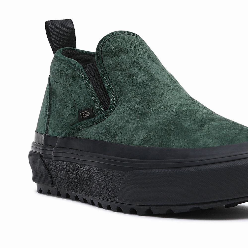 Tenis Botas Vans Mid Slip MTE-1 Mujer Verde | AIW081536