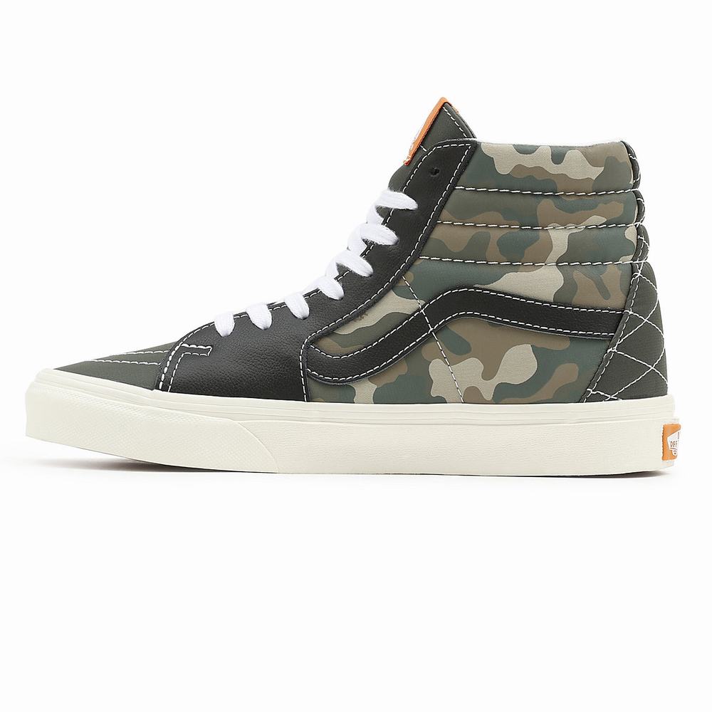 Tenis Botas Vans Mixed Utility Sk8-Hi Hombre Verde | MFP041379