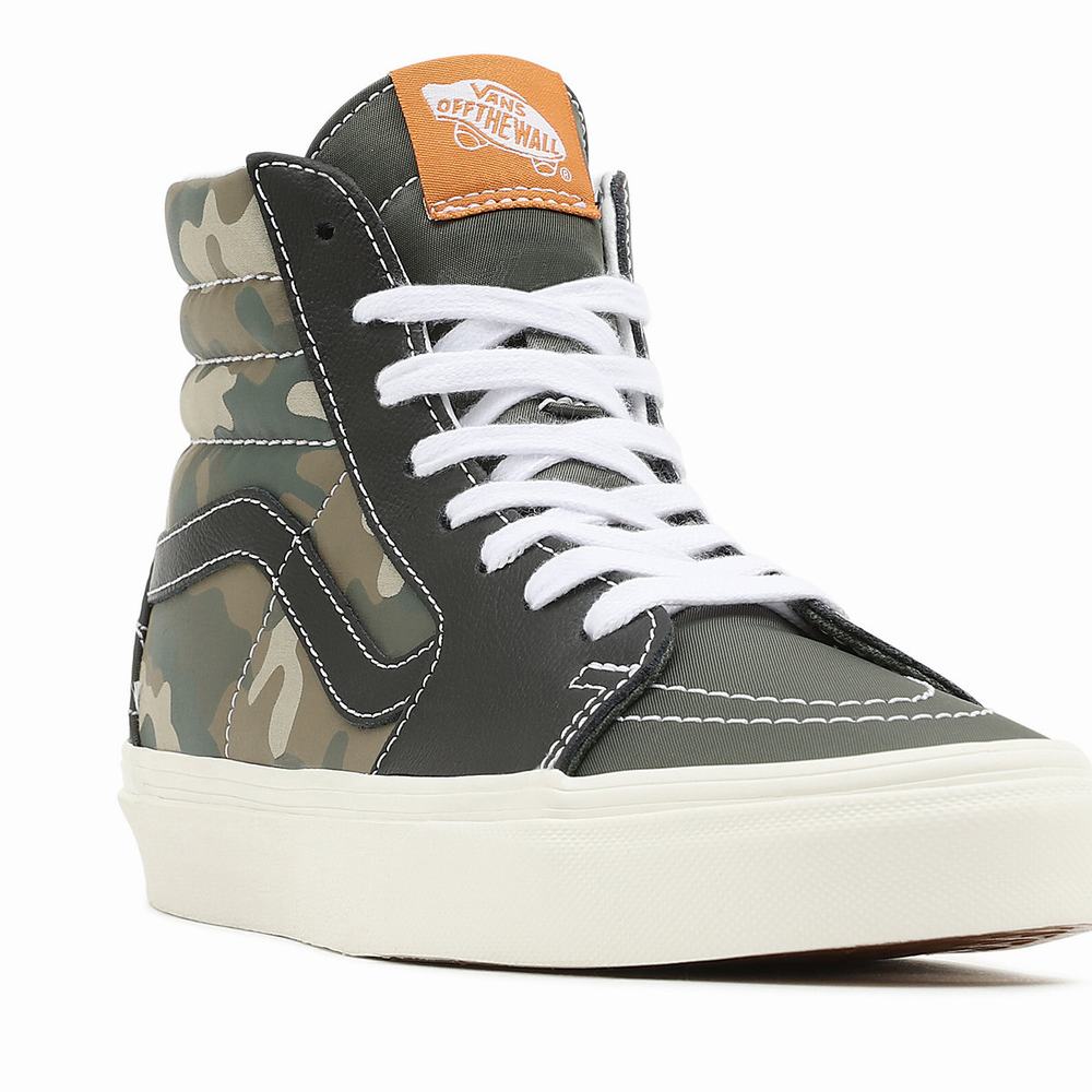 Tenis Botas Vans Mixed Utility Sk8-Hi Hombre Verde | MFP041379